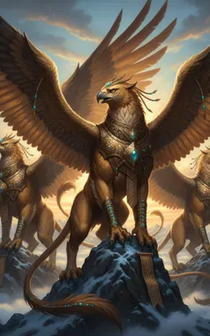Standing Griffins